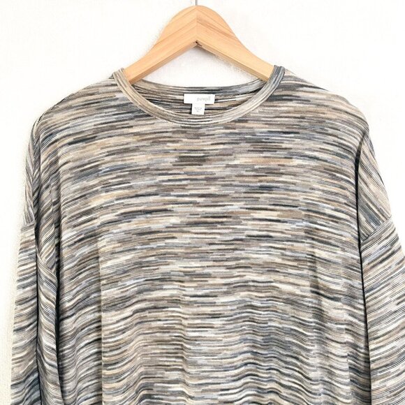 J. Jill pure jill striped oversize boxy knit top with front pocket size XS - Picture 4 of 12